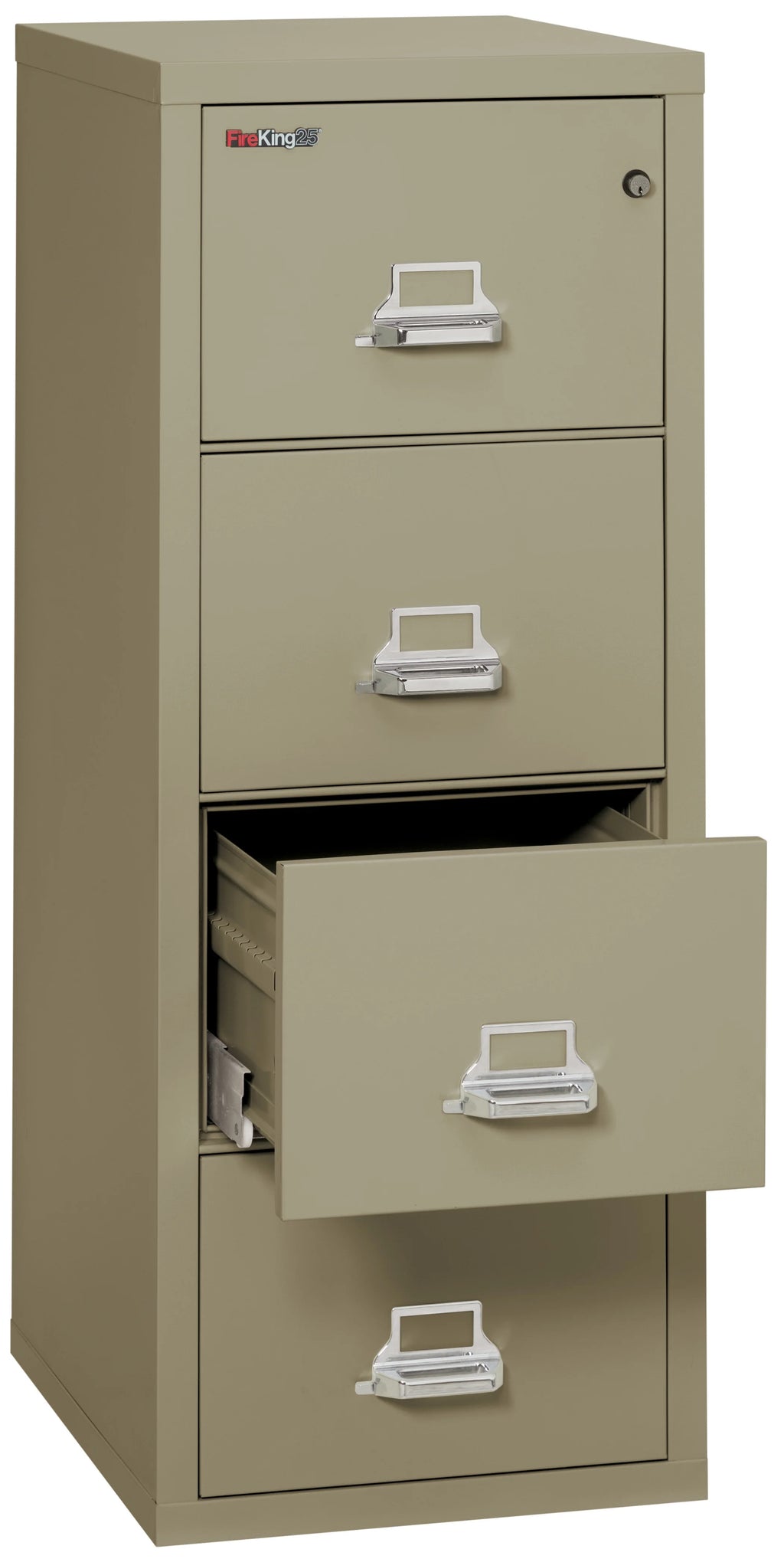 1 Hour Fire Resistant 4 Drawer Legal File Cabinet Y64364