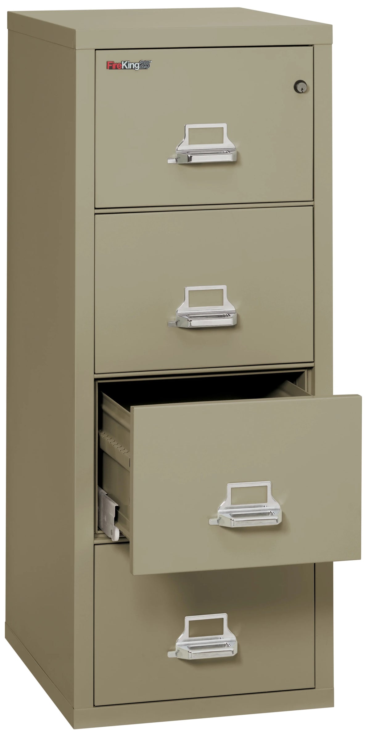 1 Hour Fire Resistant 4 Drawer Legal File Cabinet Y64364