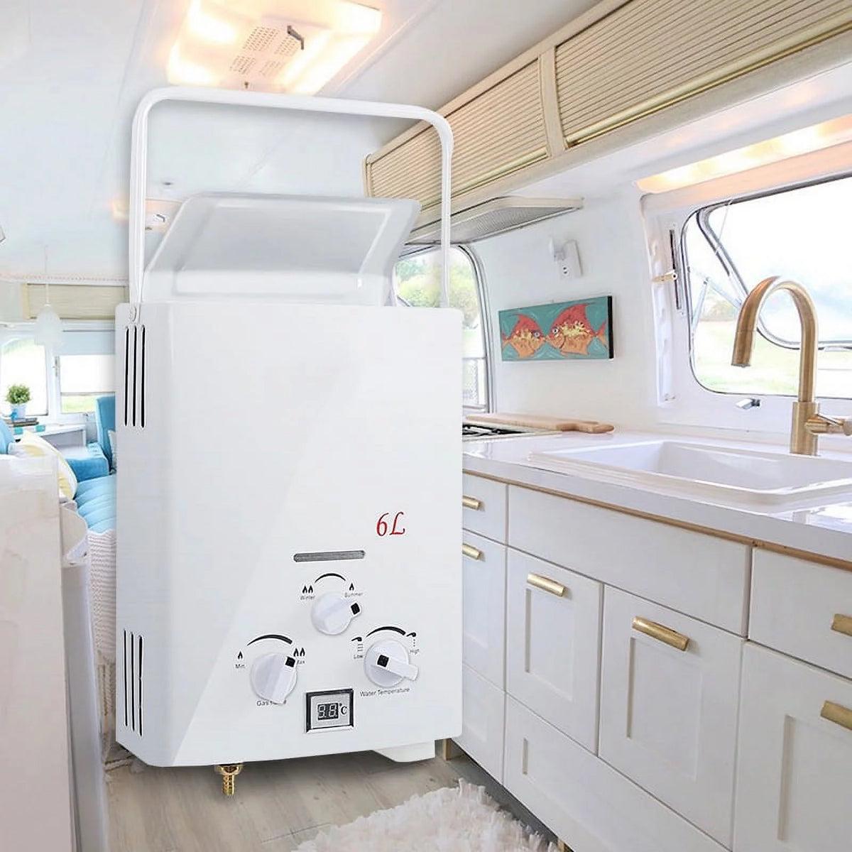 1.6 GPM 6L Portable Tankless LPG Water Heater Z779107
