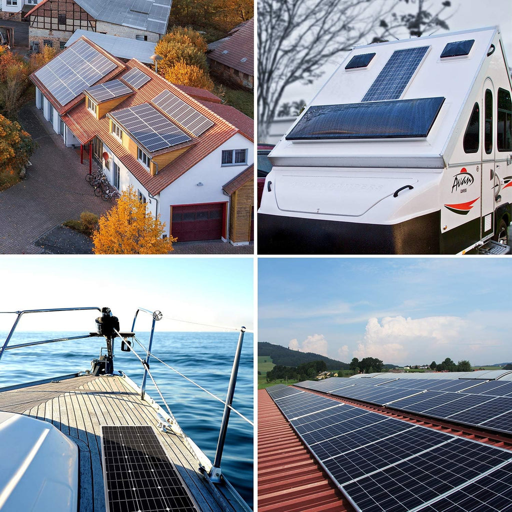 100 Watt 12 Volt Monocrystalline Solar Panel Kit X223