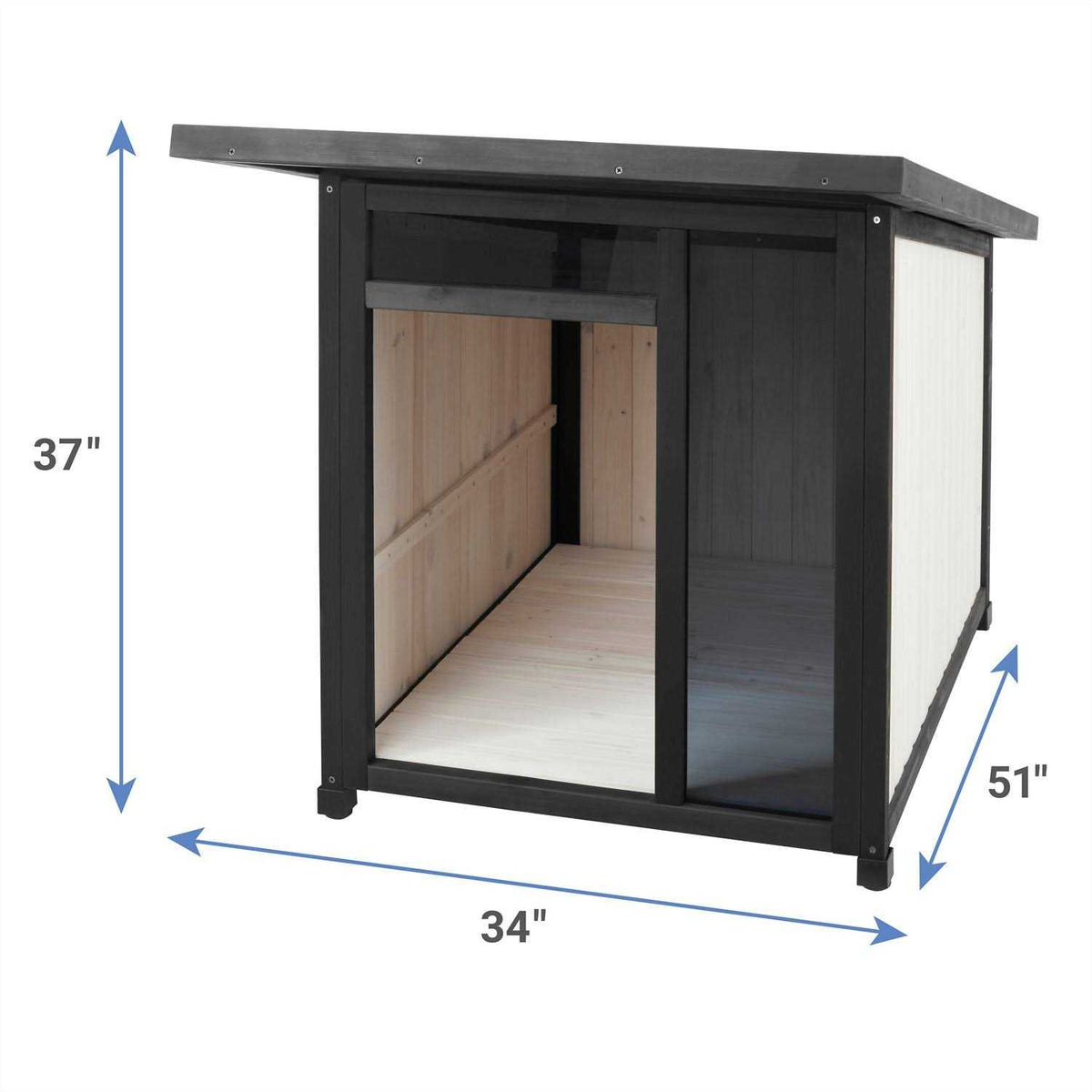 Modern Wooden Outdoor Dog House E746658