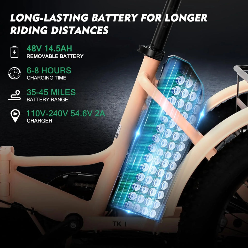 24 26 3 Wheel 350W 36V 7 Speeds Electric Tricycle with Large Basket G300