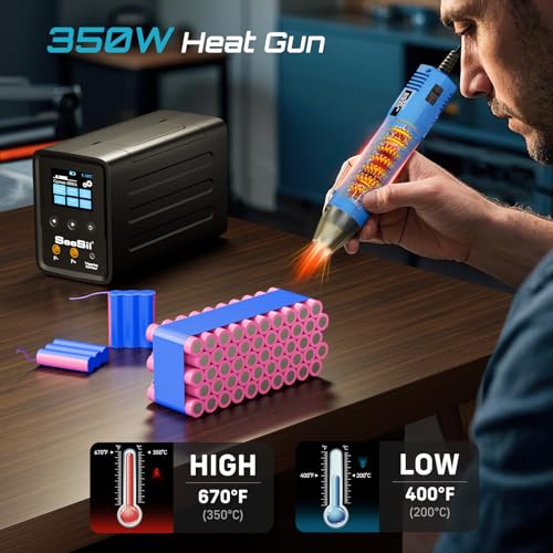 10080W Spot Welder and Heat Gun Kit with 3000F Capacitors W437