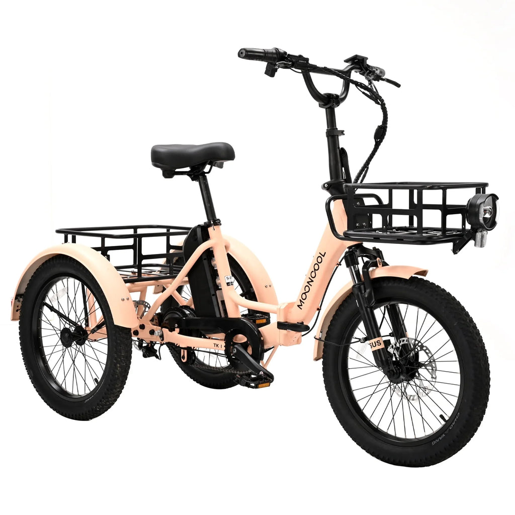 24 26 3 Wheel 350W 36V 7 Speeds Electric Tricycle with Large Basket G300
