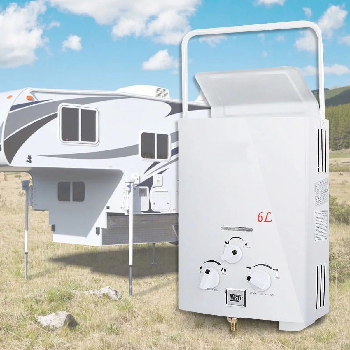 1.6 GPM 6L Portable Tankless LPG Water Heater Z779107