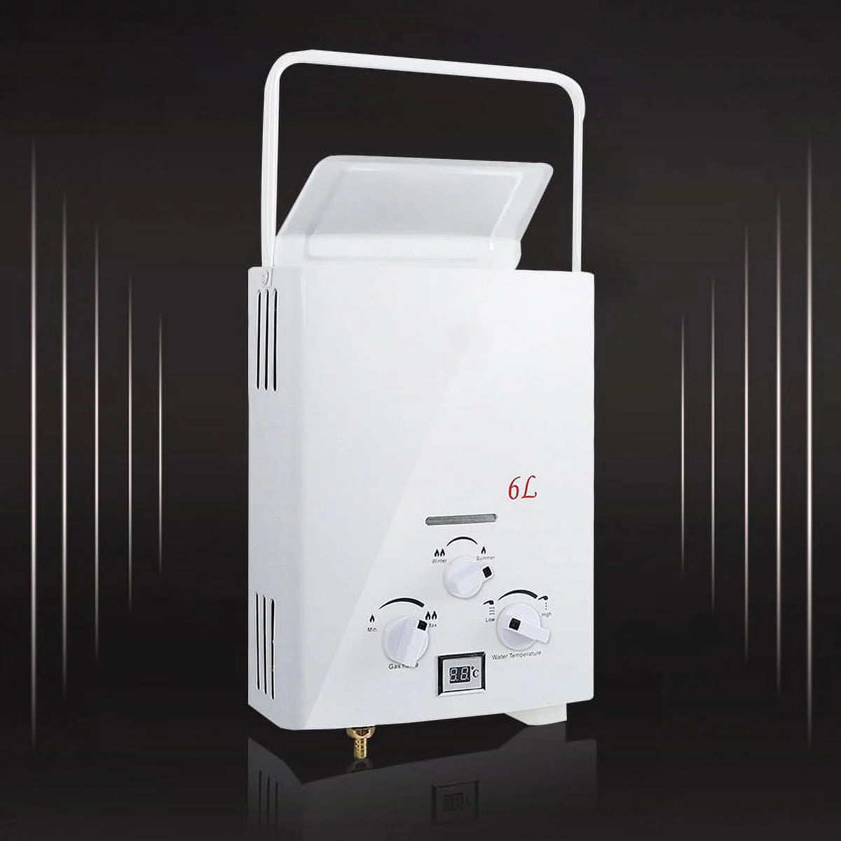 1.6 GPM 6L Portable Tankless LPG Water Heater Z779107