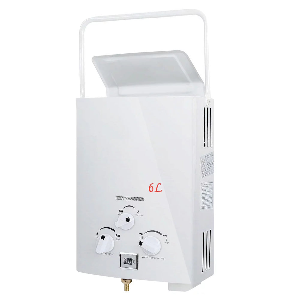 1.6 GPM 6L Portable Tankless LPG Water Heater Z779107