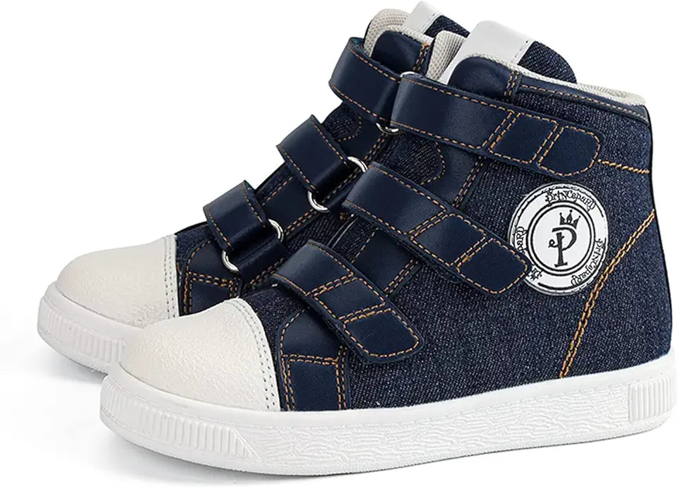 Denim High Top Orthopedic Boots with Ankle Support L62279