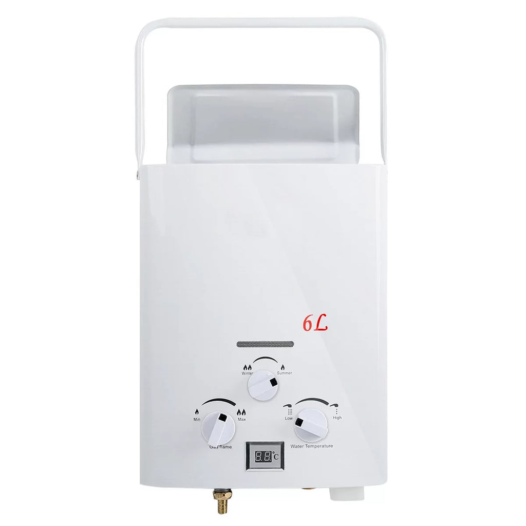 1.6 GPM 6L Portable Tankless LPG Water Heater Z779107