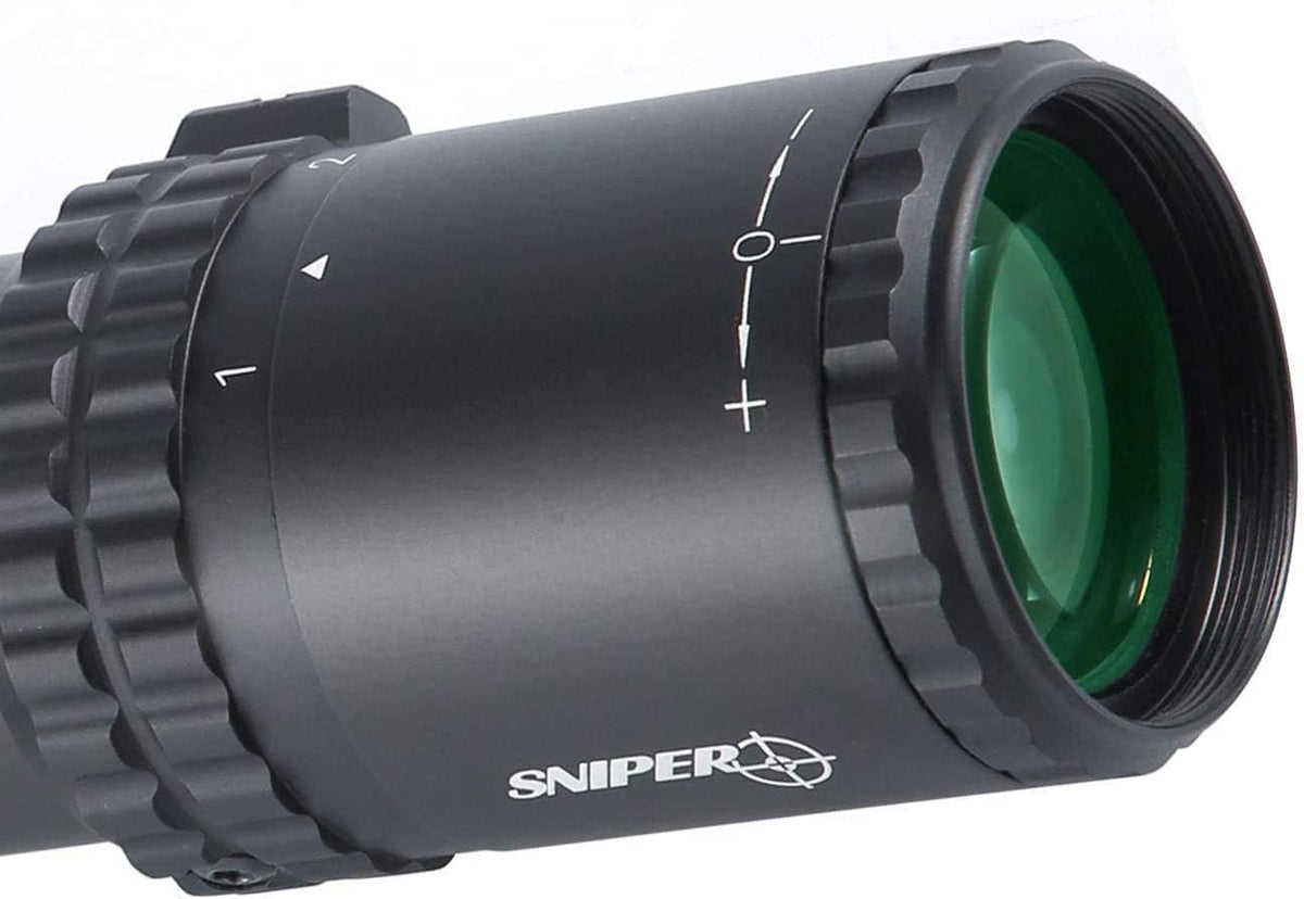 1-6X28 FFP First Focal Plane Scope 35mm Tube ED Optics Red/Green Illuminated Reticle O6456
