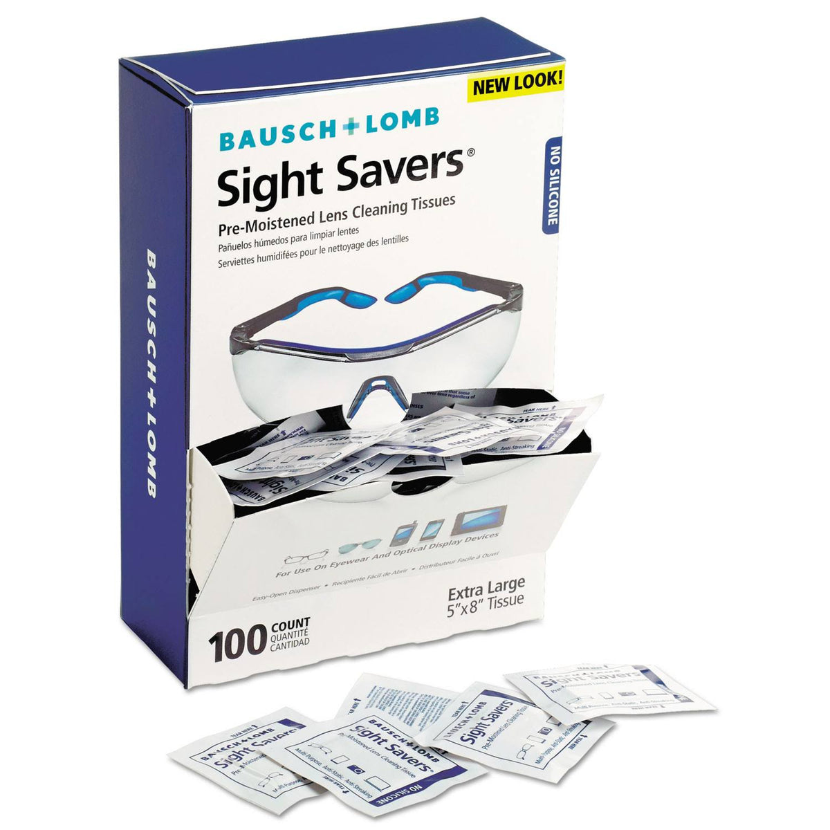 Premoistened Lens Cleaning Tissues 100/Box, 10 Boxes/Carton J35122