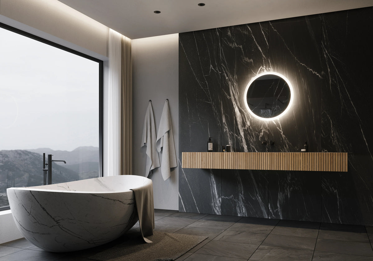 24 x 24 Round Backlit Mirror 6000K E562330