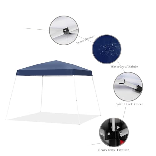 10x10ft Pop-up Canopy Tent with 4 Removable SideWalls O392