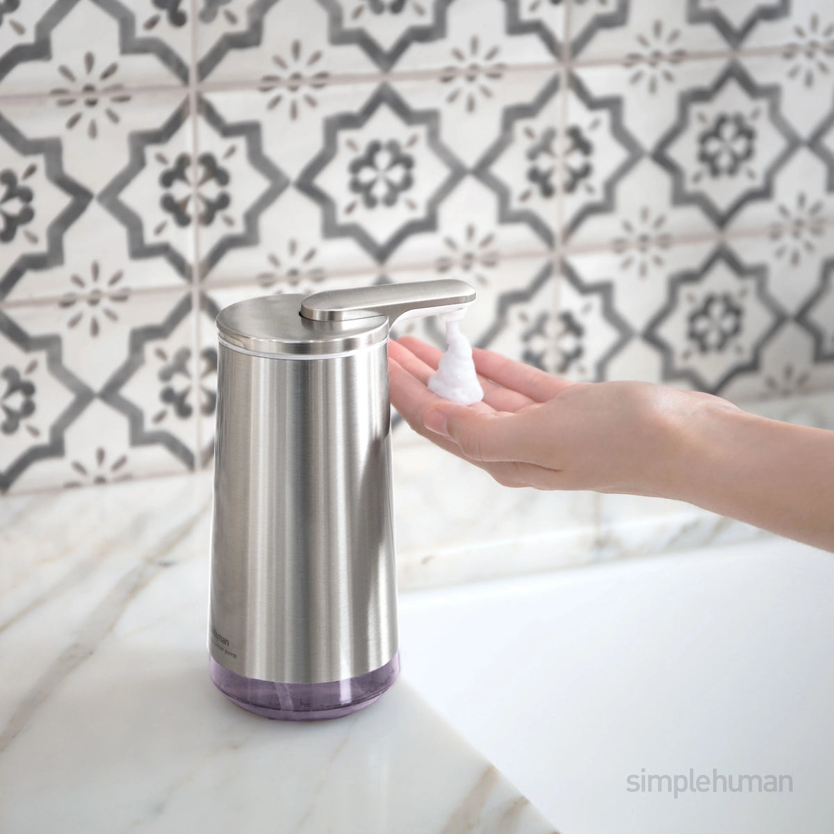 10 oz Touch-Free Automatic Sensor Foam Soap Dispenser Brushed Stainless Steel V103