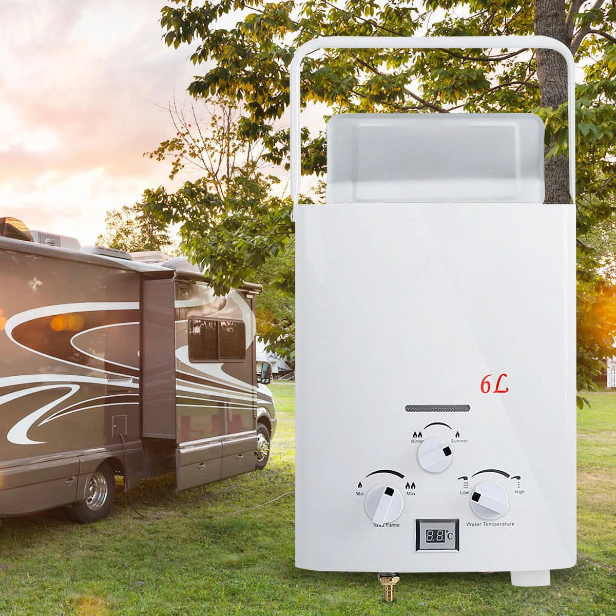 1.6 GPM 6L Portable Tankless LPG Water Heater Z779107