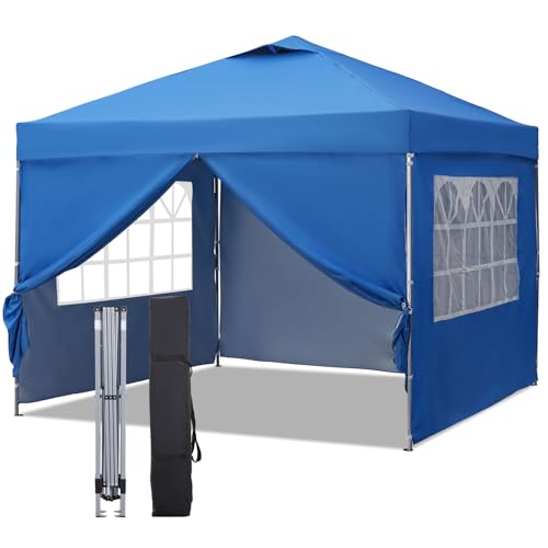 10x10ft Pop-up Canopy Tent with 4 Removable SideWalls O392