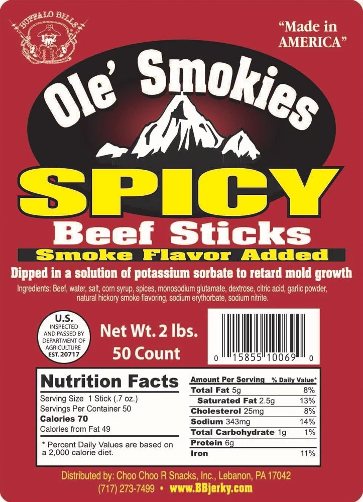 Spicy Beef Sticks J9291